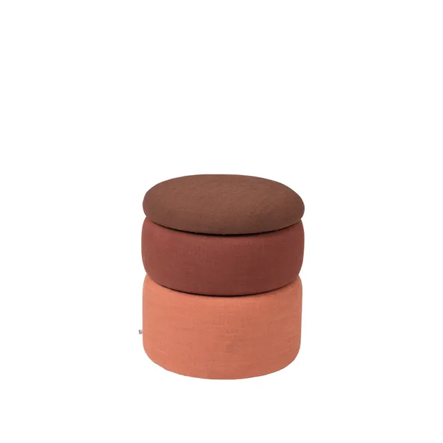broste-copenhagen-pond-pouf-rond-tissu image 1