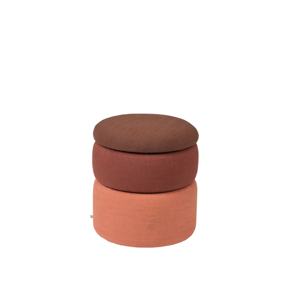 broste-copenhagen-pond-pouf-rond-tissu image 1