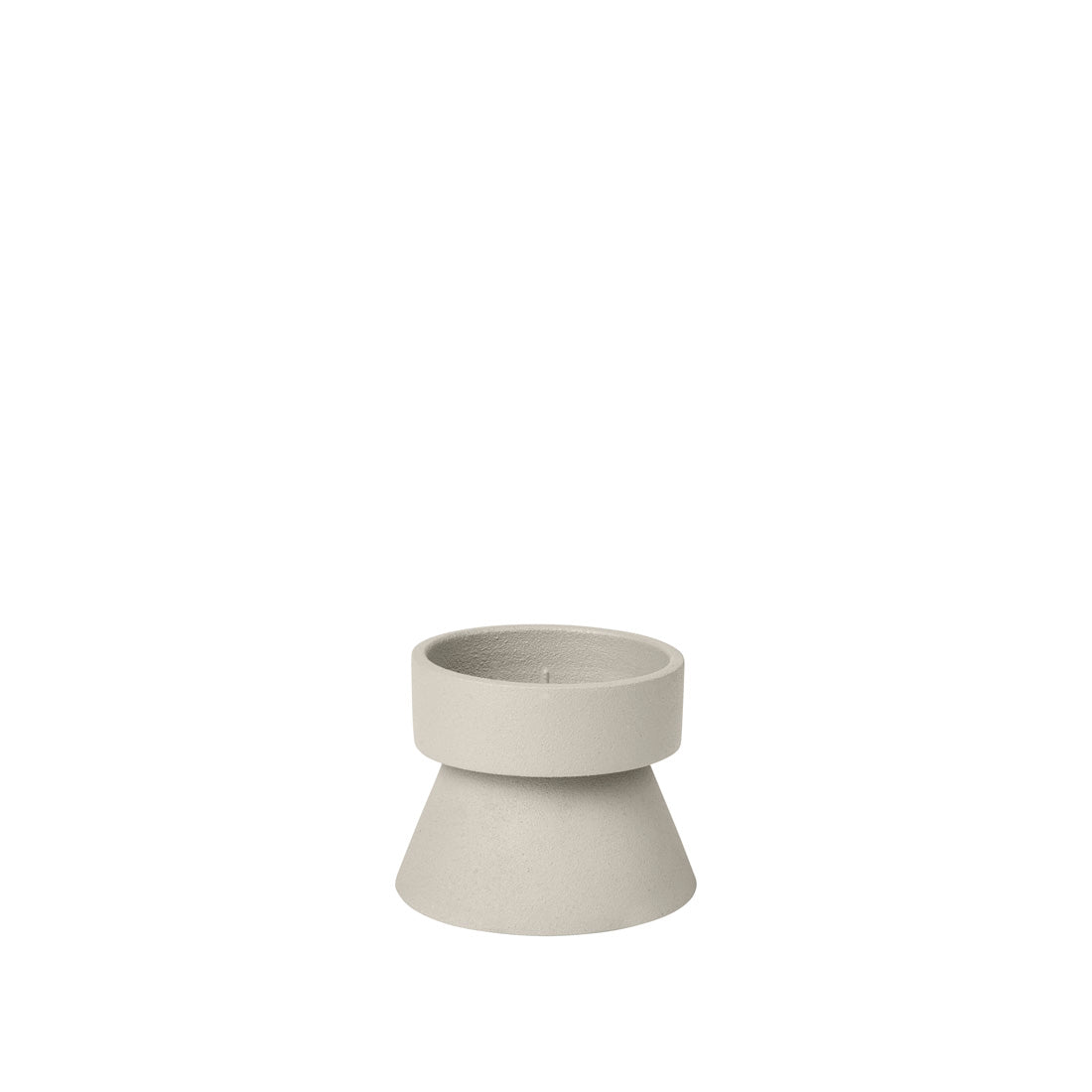broste-copenhagen-anker-bougeoir-verre-fum image 1