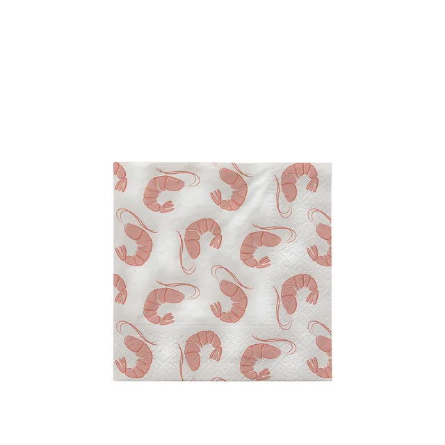 broste-copenhagen-shrimp-serviettes-en-papier-crevette image 1