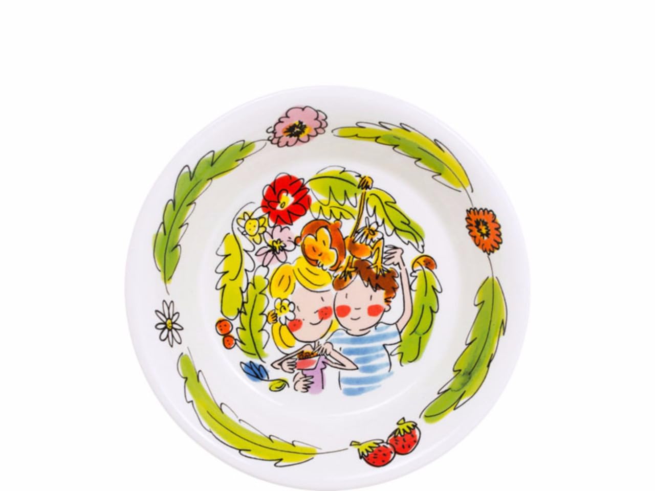 blond-amsterdam-paradise-bol-singe-16-5-cm-c-ramique-jungle image 1