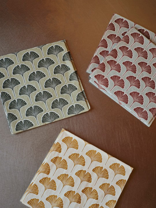 broste-copenhagen-ginkgo-biloba-serviette-papier-botanique image 2