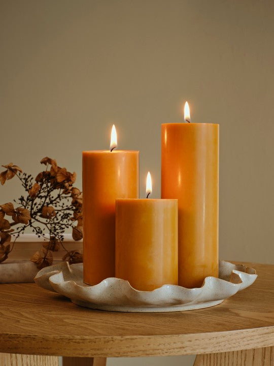 broste-copenhagen-eco-pillar-candle-bougie-pilier-blanc-cass-sans-parfum image 2