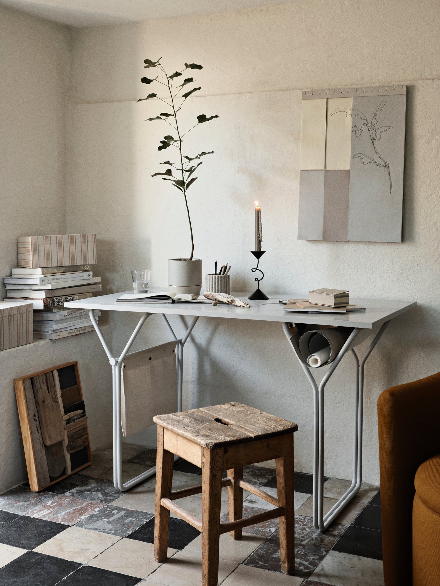 broste-copenhagen-selma-bougeoir-c-ramique-table image 4