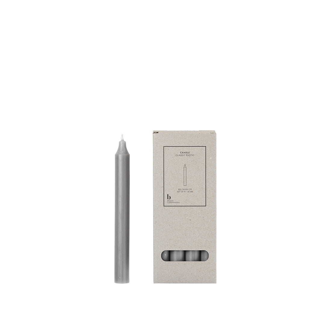 broste-copenhagen-rustic-bougie-cierge-fine-ivoire image 1