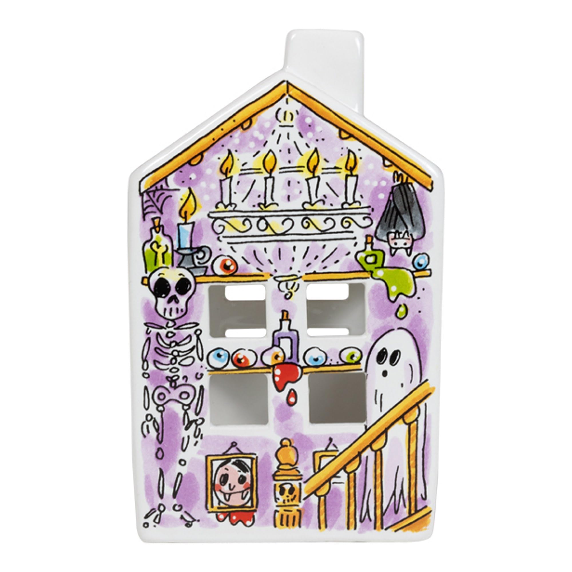 blond-amsterdam-blond-halloween-maison-photophore-c-ramique-citrouilles image 4
