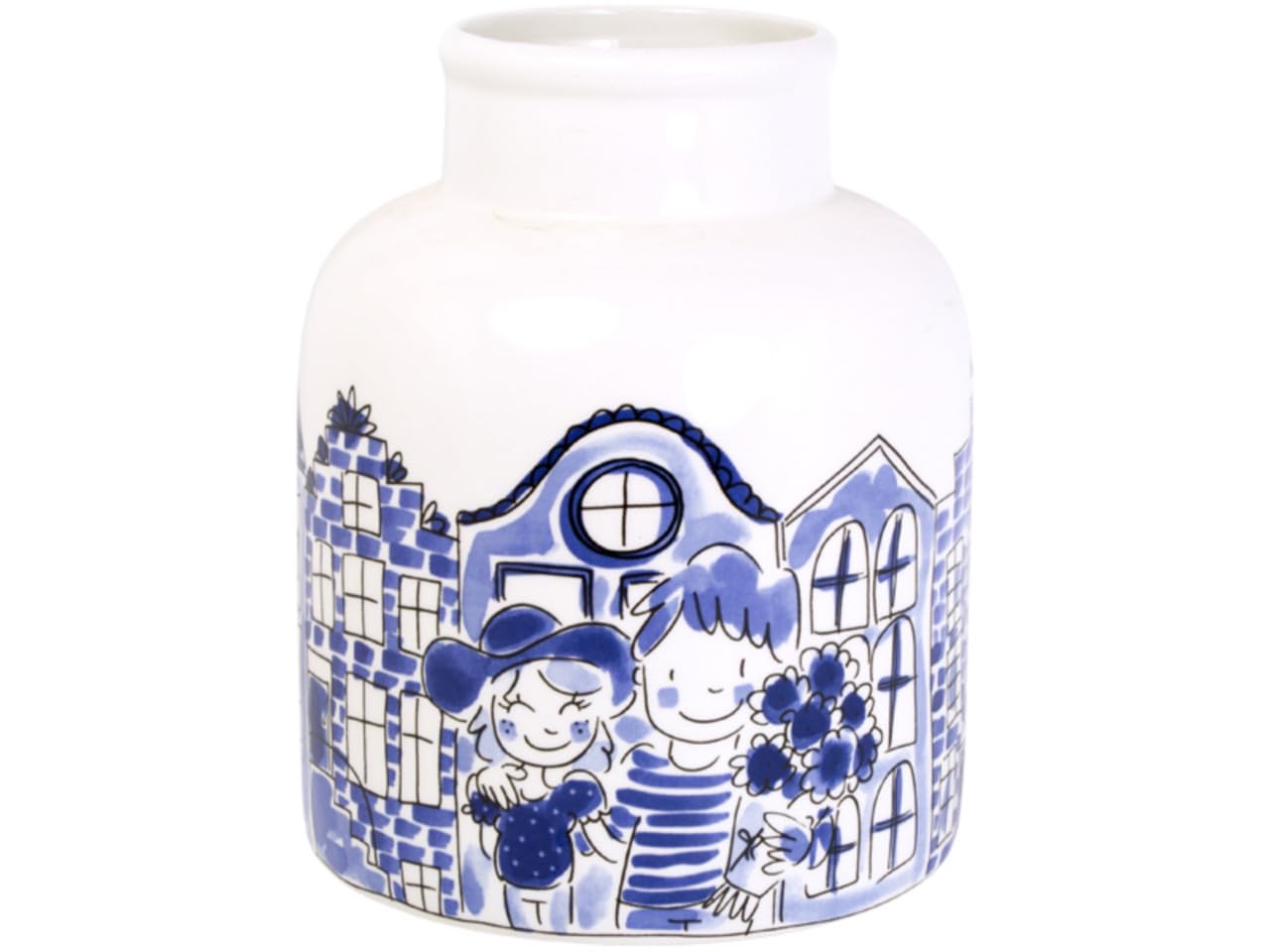 blond-amsterdam-delfts-blond-vase-c-ramique-bleu-delft image 2