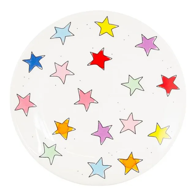 blond-amsterdam-even-bijkletsen-assiette-22-cm-toiles image 1