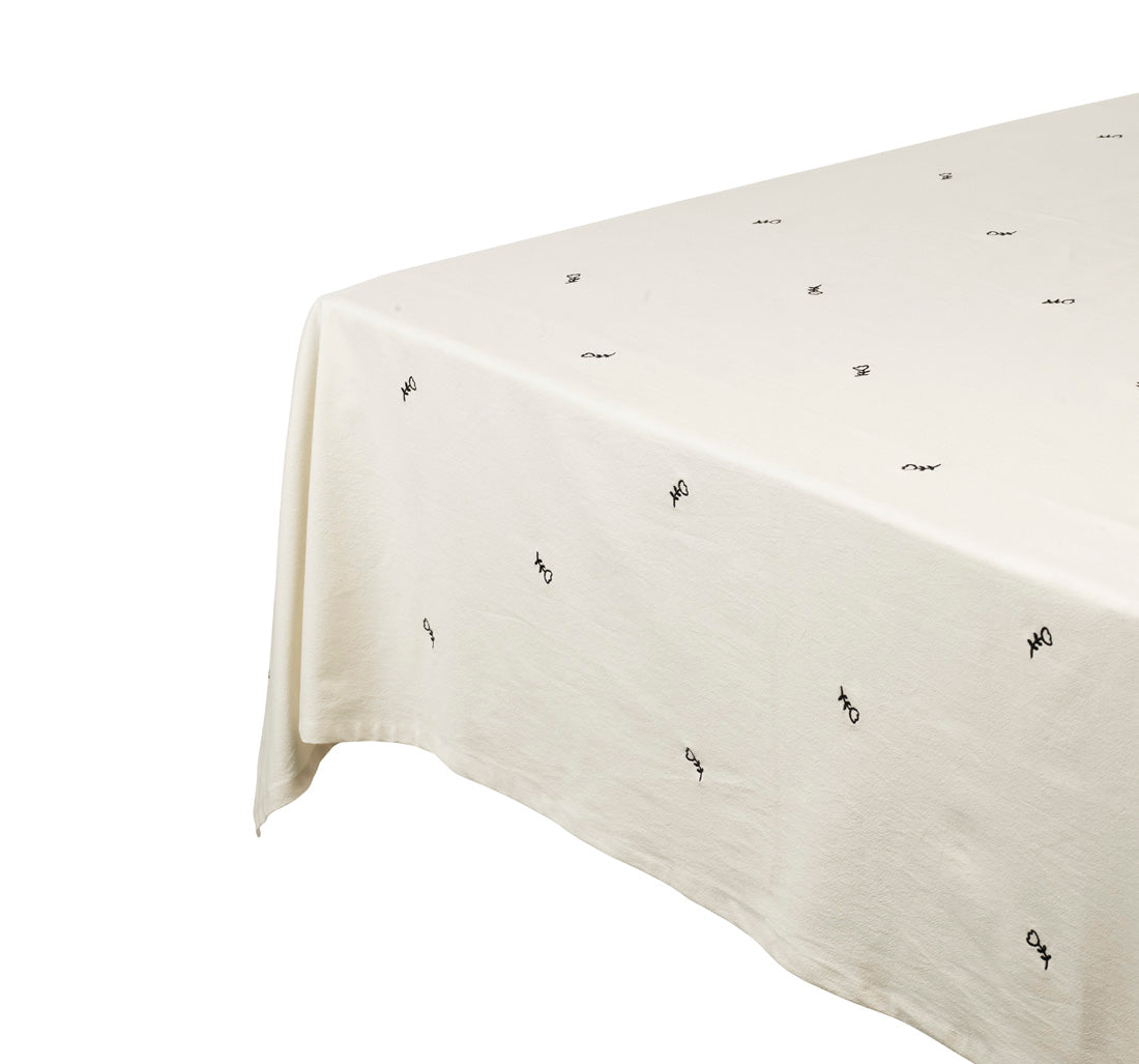 broste-copenhagen-mai-nappe-de-table-coton-naturel image 2