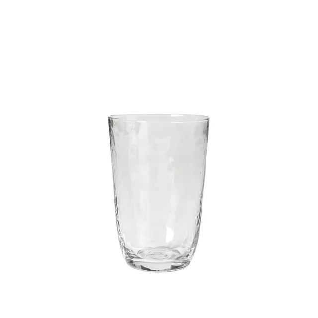 broste-copenhagen-hammered-verre-bas-martel-transparent image 1