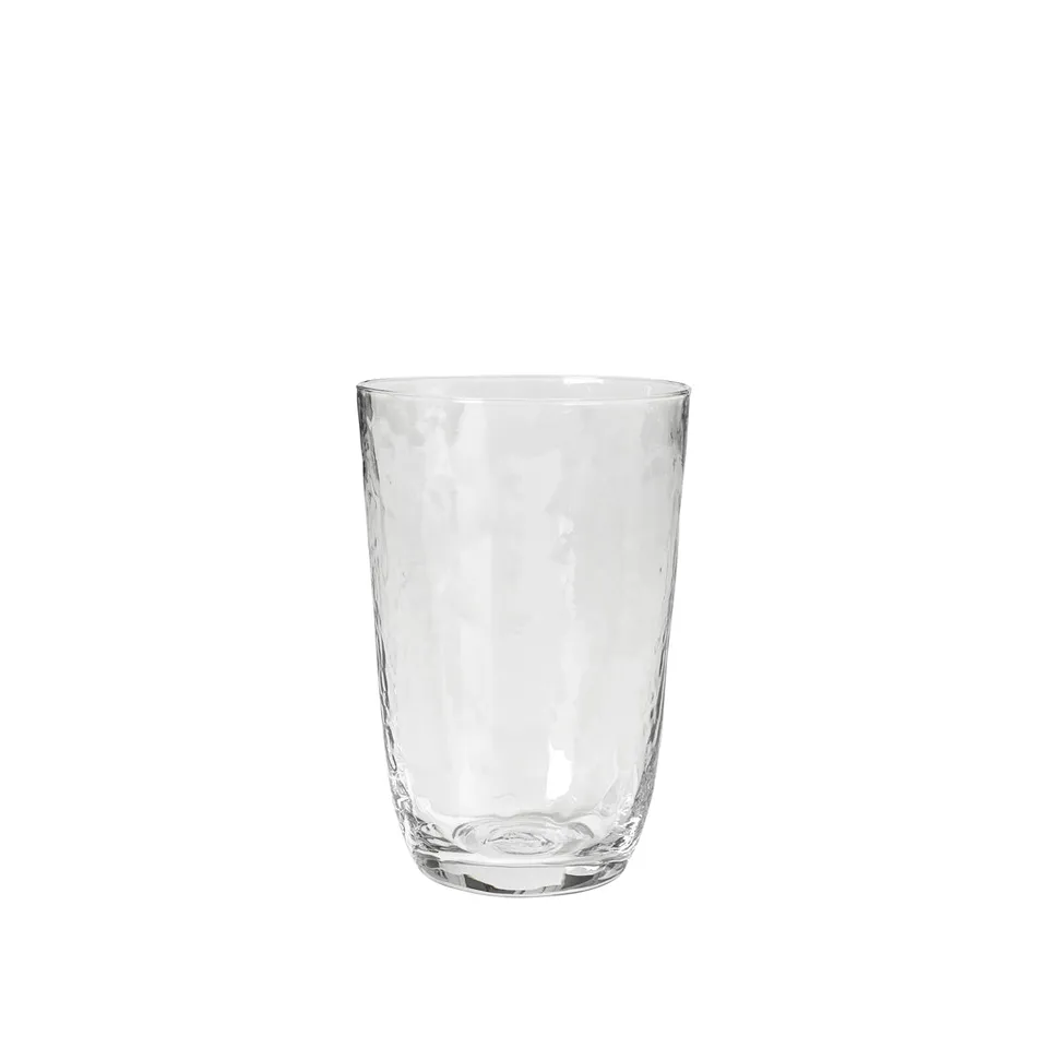 broste-copenhagen-hammered-verre-bas-martel-transparent image 1