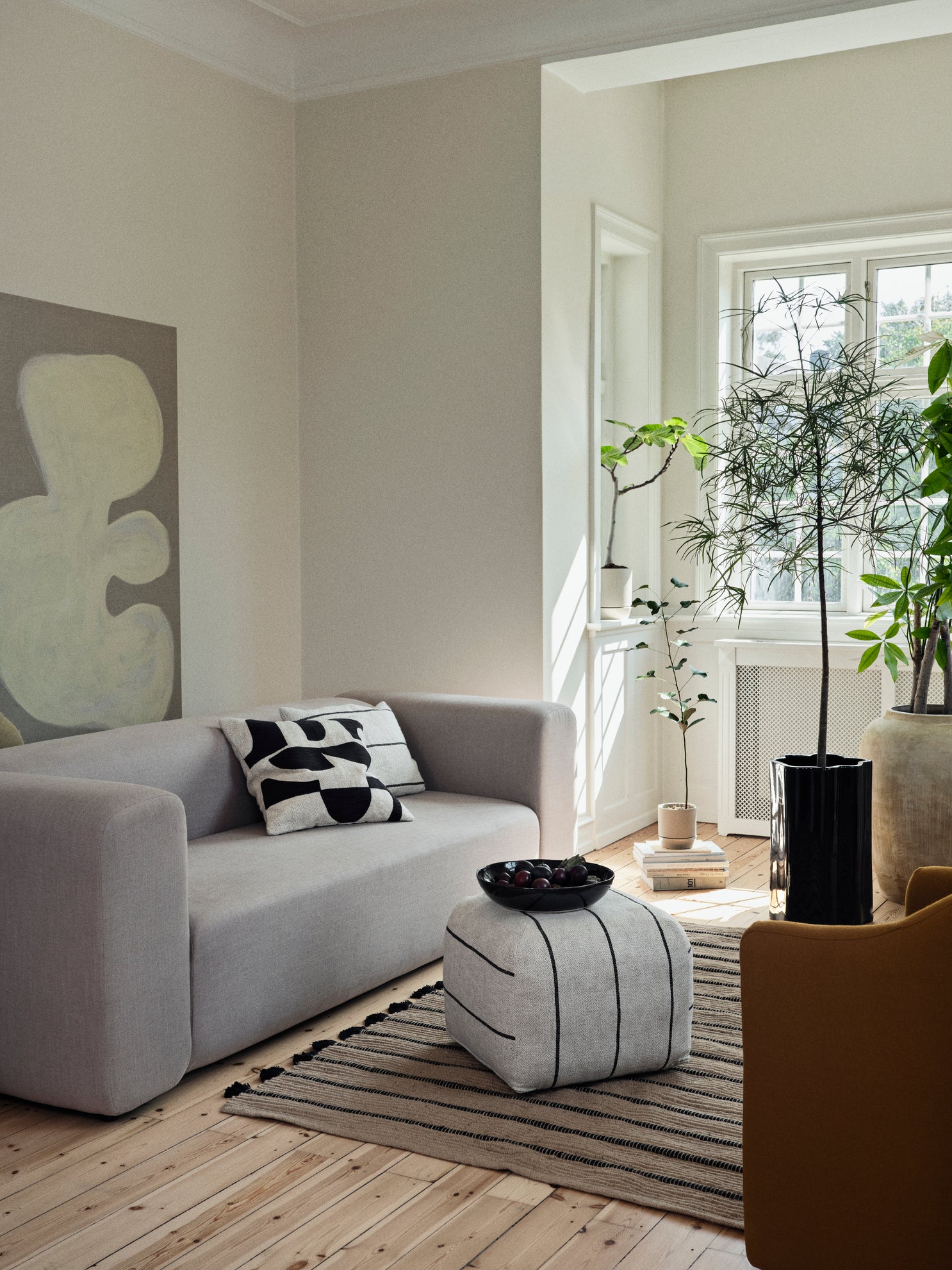 broste-copenhagen-sigrid-pouf-rond-tissu-boucl image 4