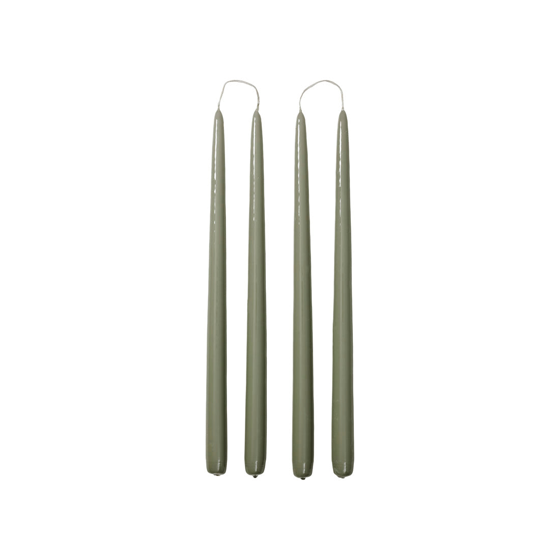 broste-copenhagen-smooth-glossy-taper-candle-bougie-chandelle-lisse image 1