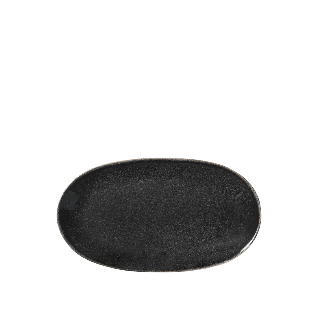 broste-copenhagen-nordic-coal-assiette-ovale-gr-s-noir image 1