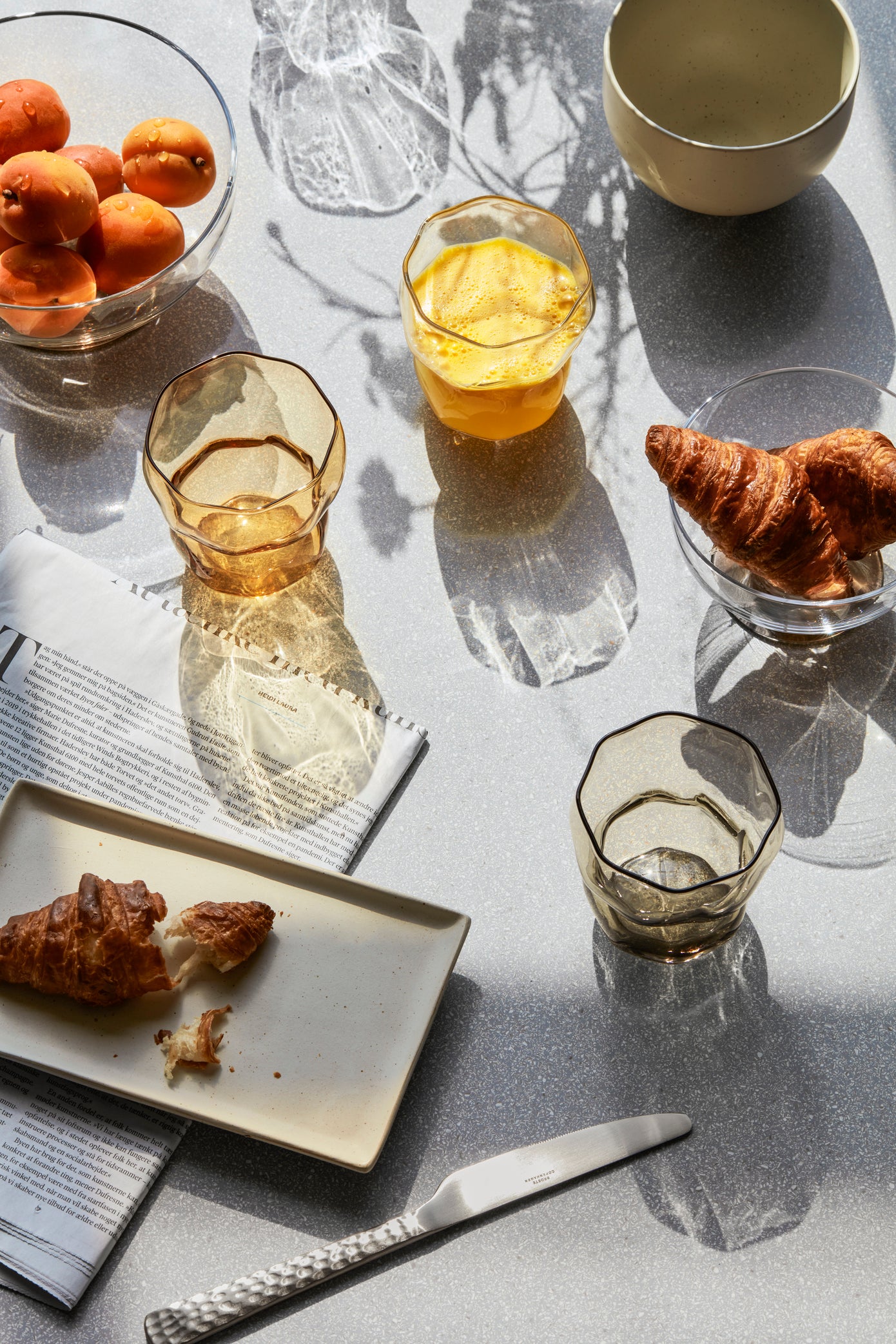 broste-copenhagen-limfjord-tumbler-verre-eau-transparent image 2