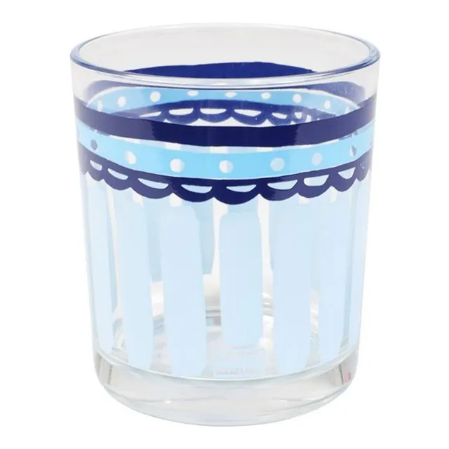 blond-amsterdam-delfts-blond-verre-0-2l-rayures-bleues-transparent image 1