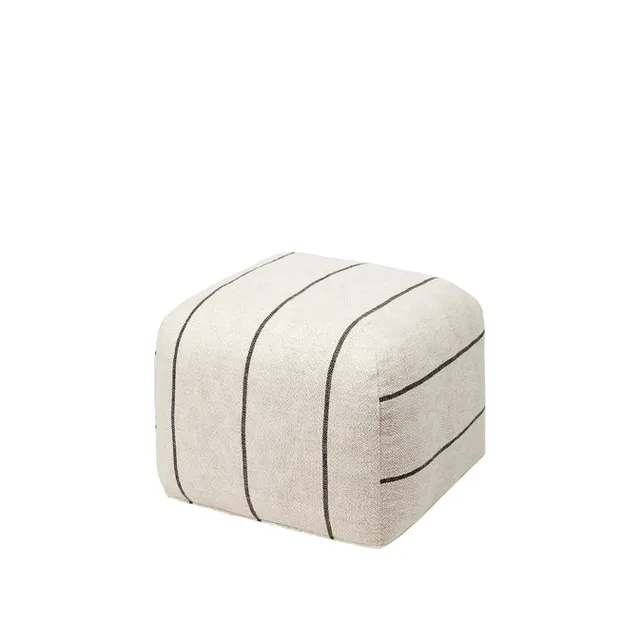 broste-copenhagen-sigrid-pouf-rond-tissu-boucl image 1
