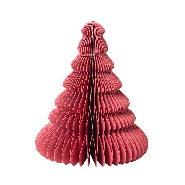 broste-copenhagen-honeycomb-christmas-tree-sapin-papier-vert image 1