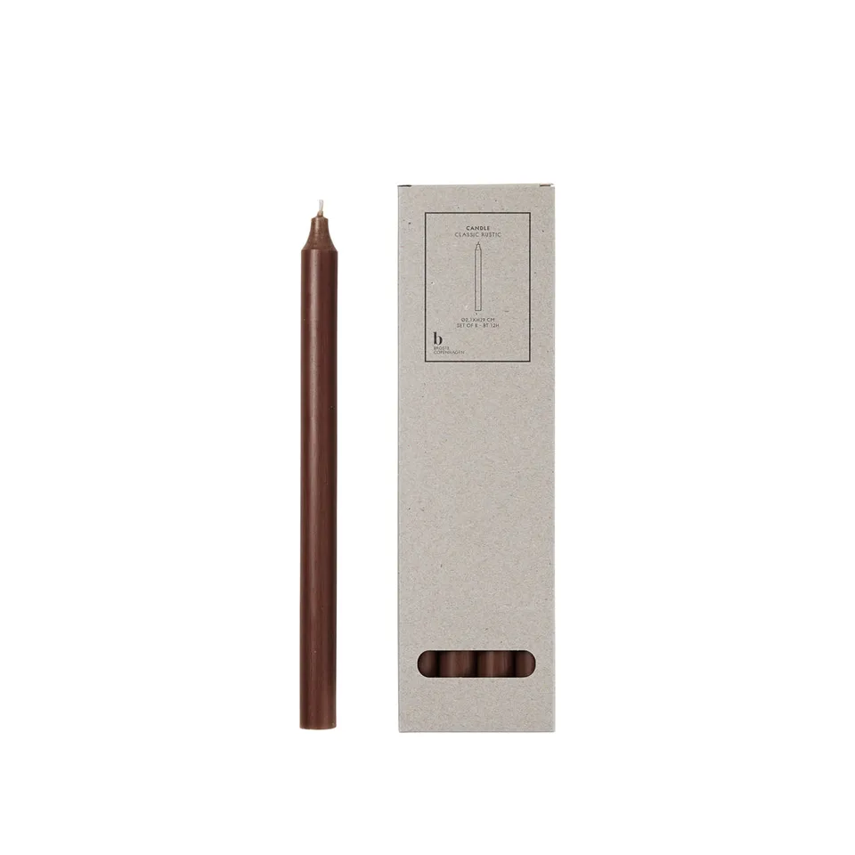 broste-copenhagen-rustic-taper-candle-bougie-effil-e-rustique image 1