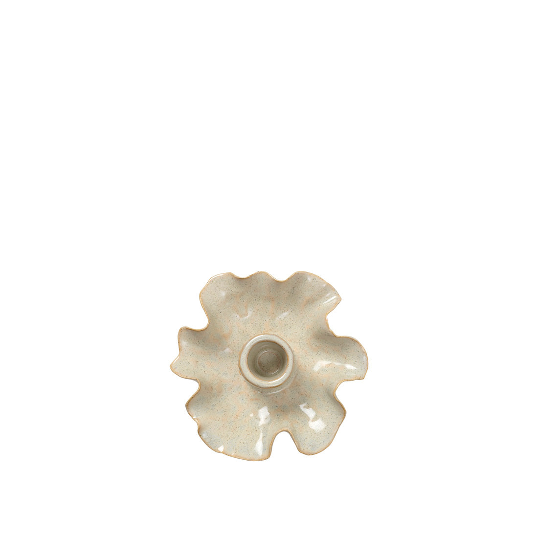 broste-copenhagen-cori-bougeoir-c-ramique-beige image 2