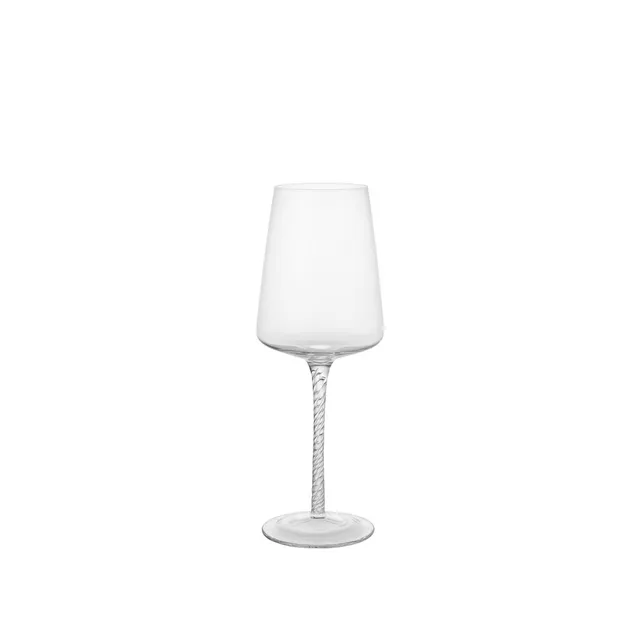 broste-copenhagen-bellevue-verre-vin-blanc-pied-transparent image 1