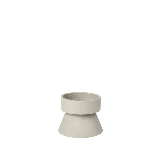 broste-copenhagen-anker-bougeoir-verre-fum image 1