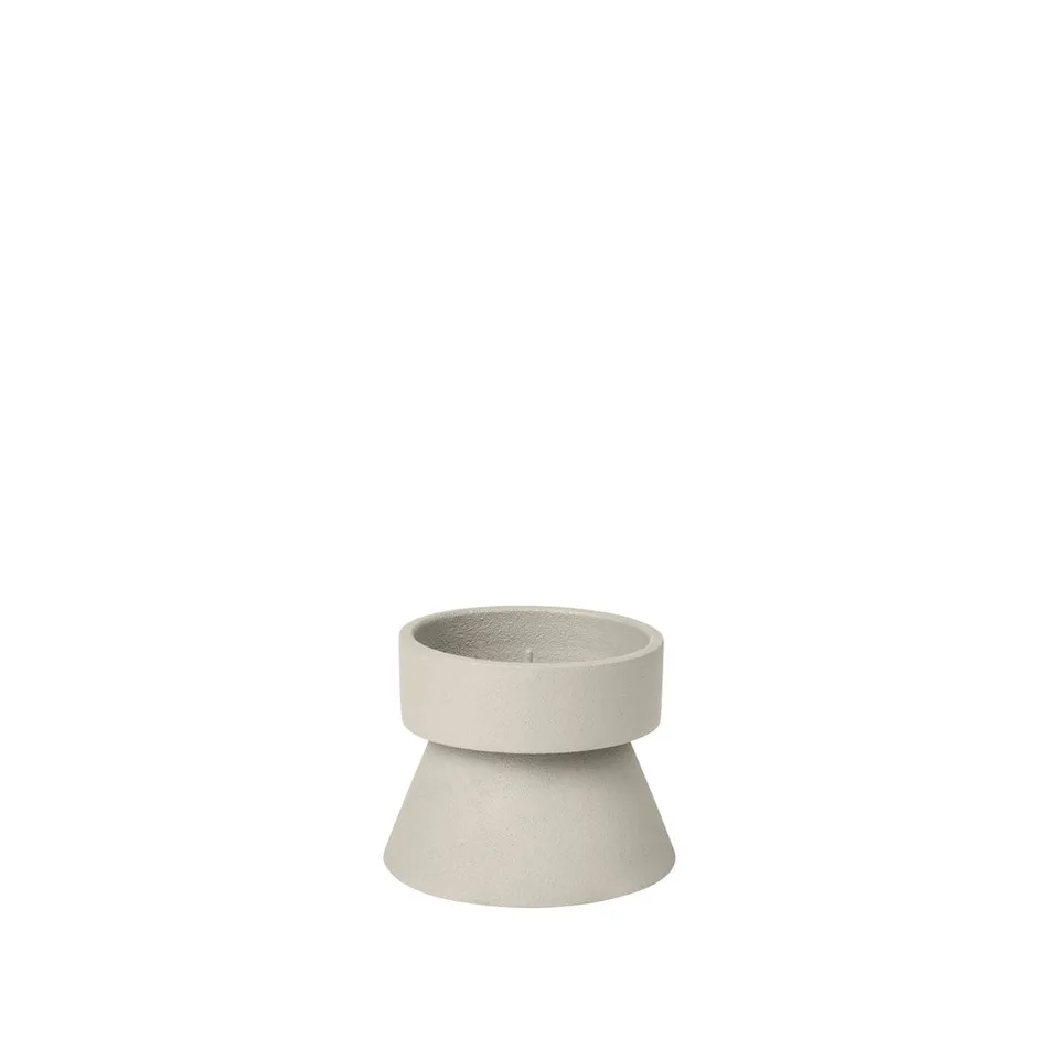 broste-copenhagen-anker-bougeoir-verre-fum image 1