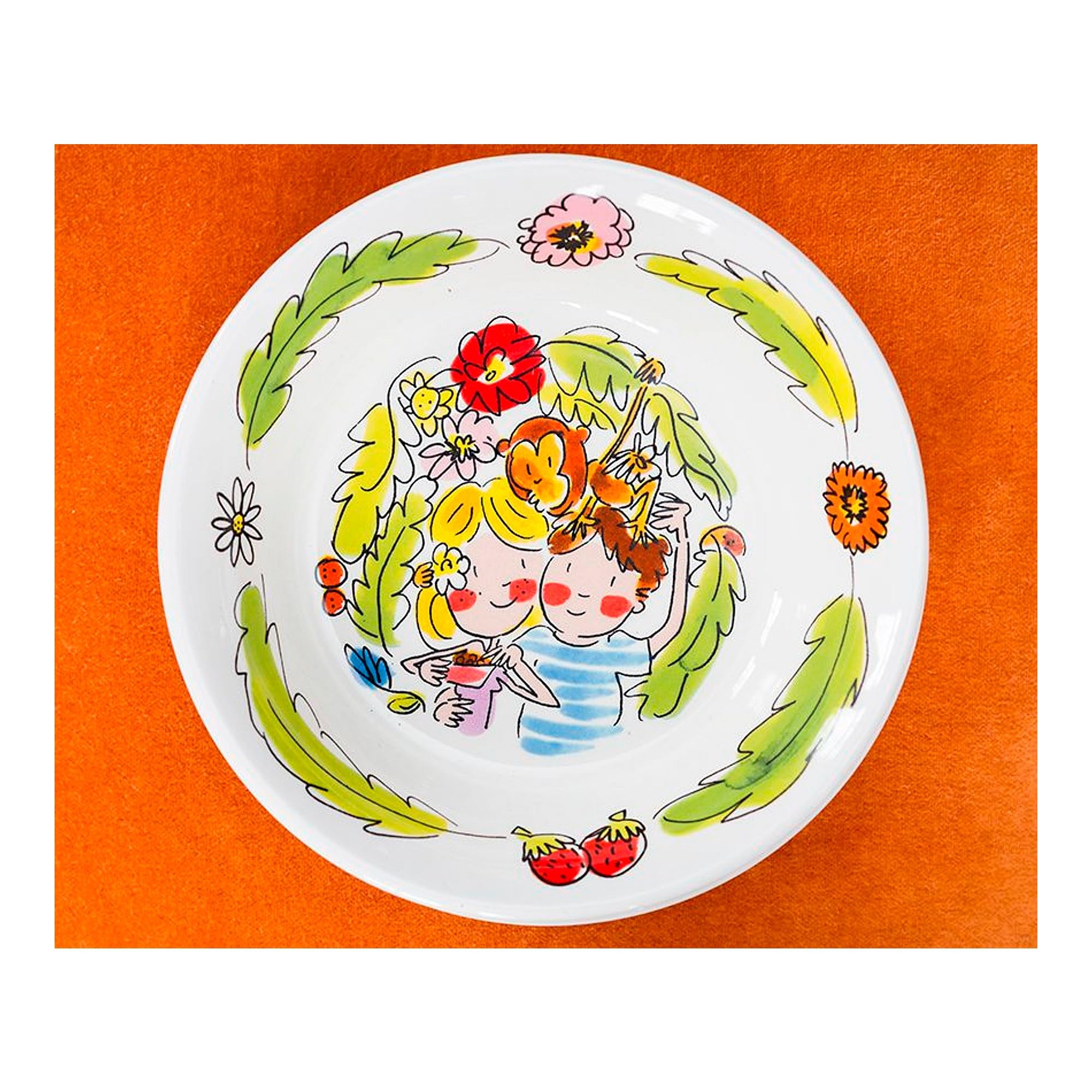 blond-amsterdam-paradise-bol-singe-16-5-cm-c-ramique-jungle image 3