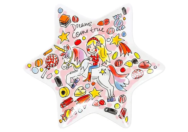 blond-amsterdam-blond-unicorn-plateau-g-teau-23cm-licorne image 1
