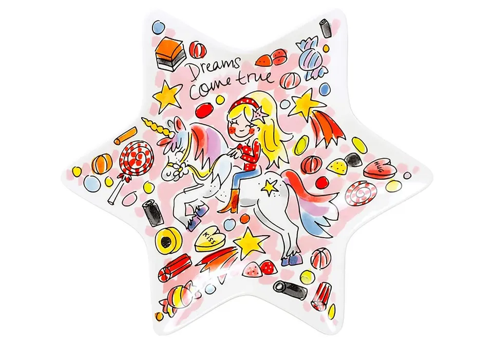 blond-amsterdam-blond-unicorn-plateau-g-teau-23cm-licorne image 1