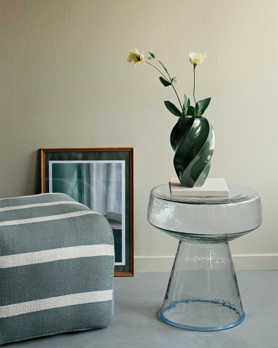 broste-copenhagen-sigrid-pouf-tissu-assise-ronde-salon image 3