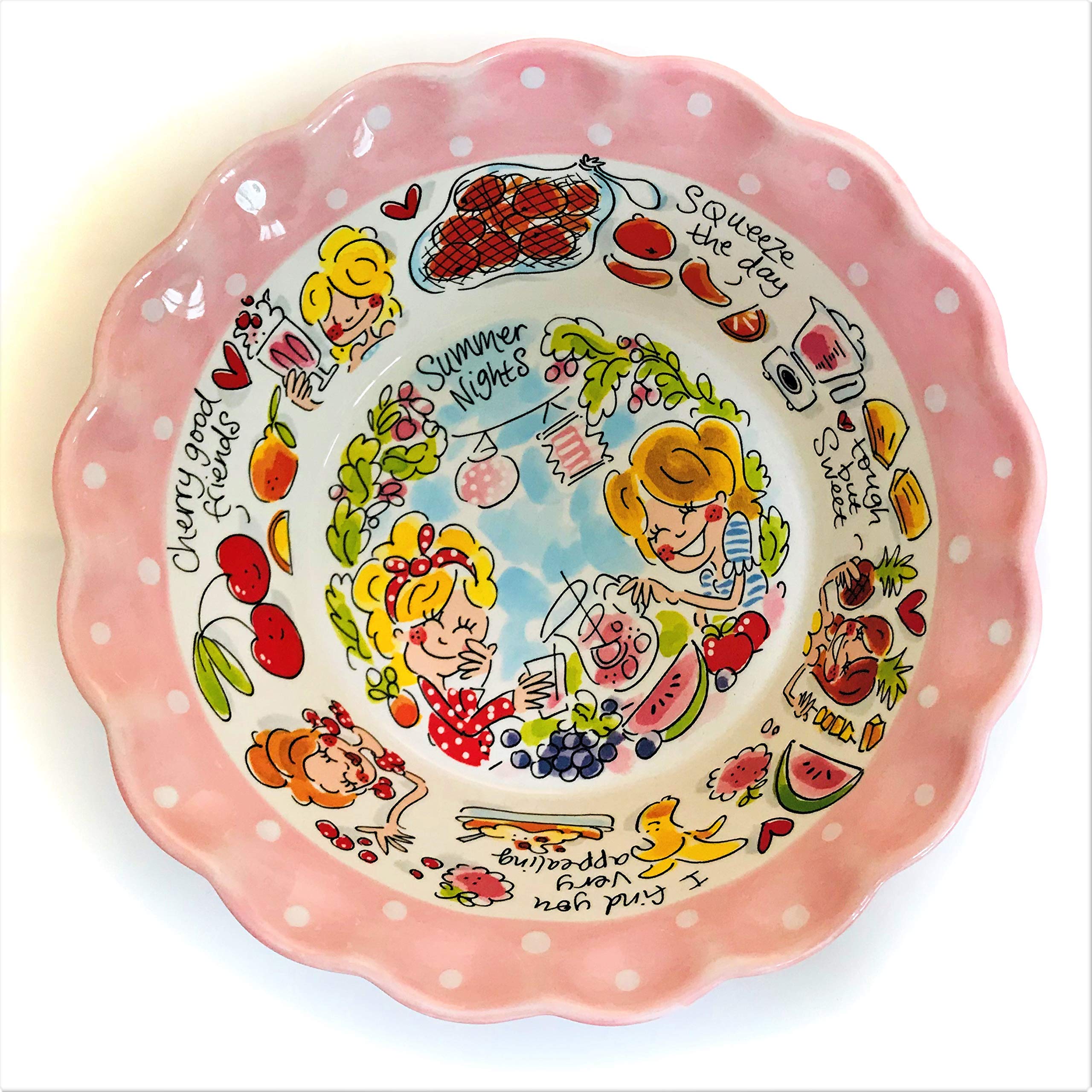 blond-amsterdam-blond-happy-saladier-besties-rose-pois-c-ramique image 4