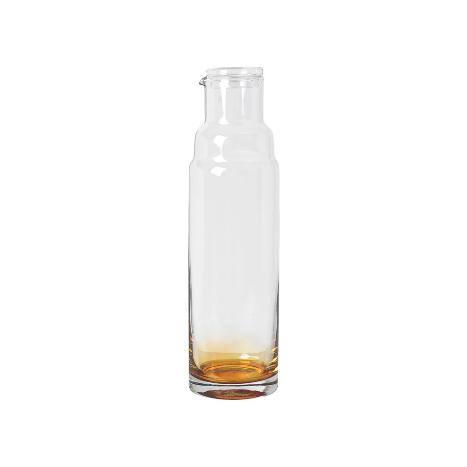 broste-copenhagen-amber-carafe-carafe-verre-ambr-couvercle image 1