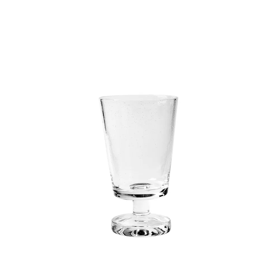 broste-copenhagen-bubble-verre-vin-rouge-transparent image 1