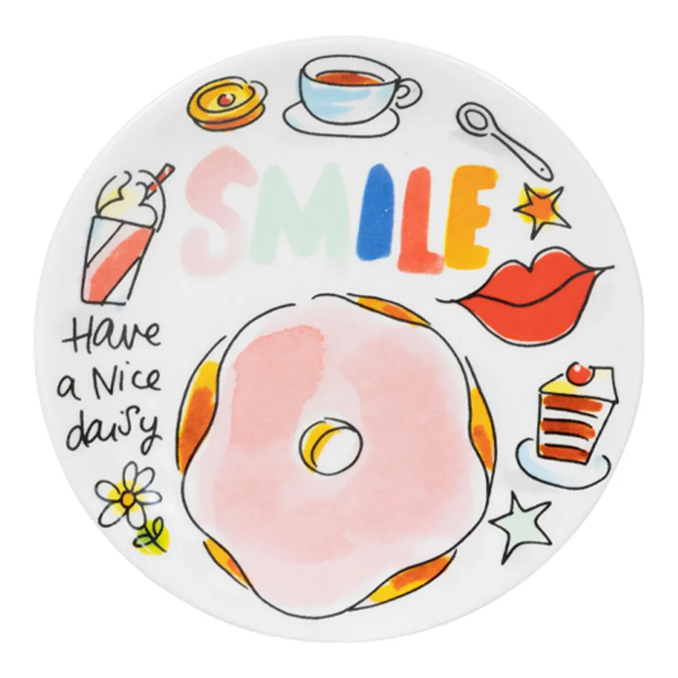 blond-amsterdam-everyday-assiette-dessert-23-cm-souriez-fleurie image 1