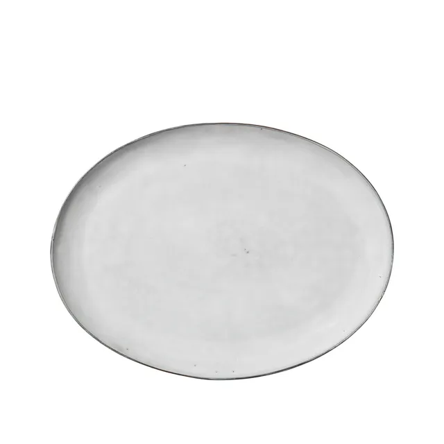 broste-copenhagen-nordic-sand-assiette-ovale-en-gr-s-sable image 1
