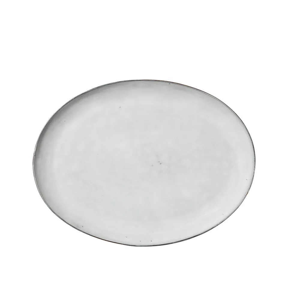 broste-copenhagen-nordic-sand-assiette-ovale-en-gr-s-sable image 1