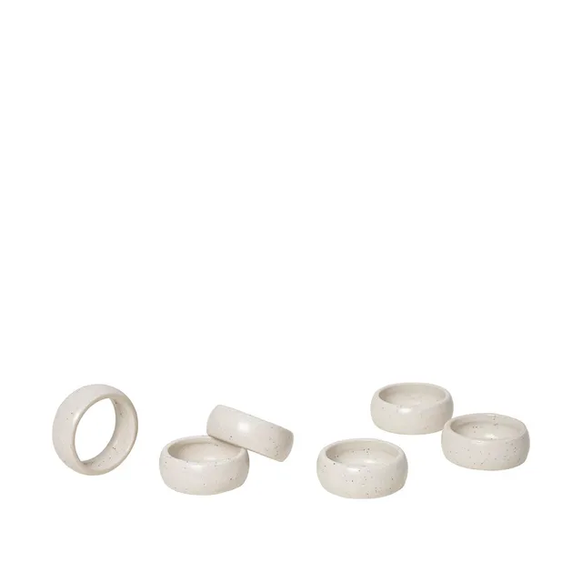 broste-copenhagen-nordic-vanilla-rond-de-serviette-gr-s-cr-me image 1