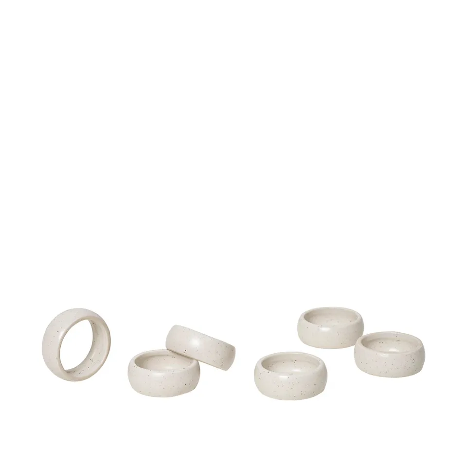 broste-copenhagen-nordic-vanilla-rond-de-serviette-gr-s-cr-me image 1