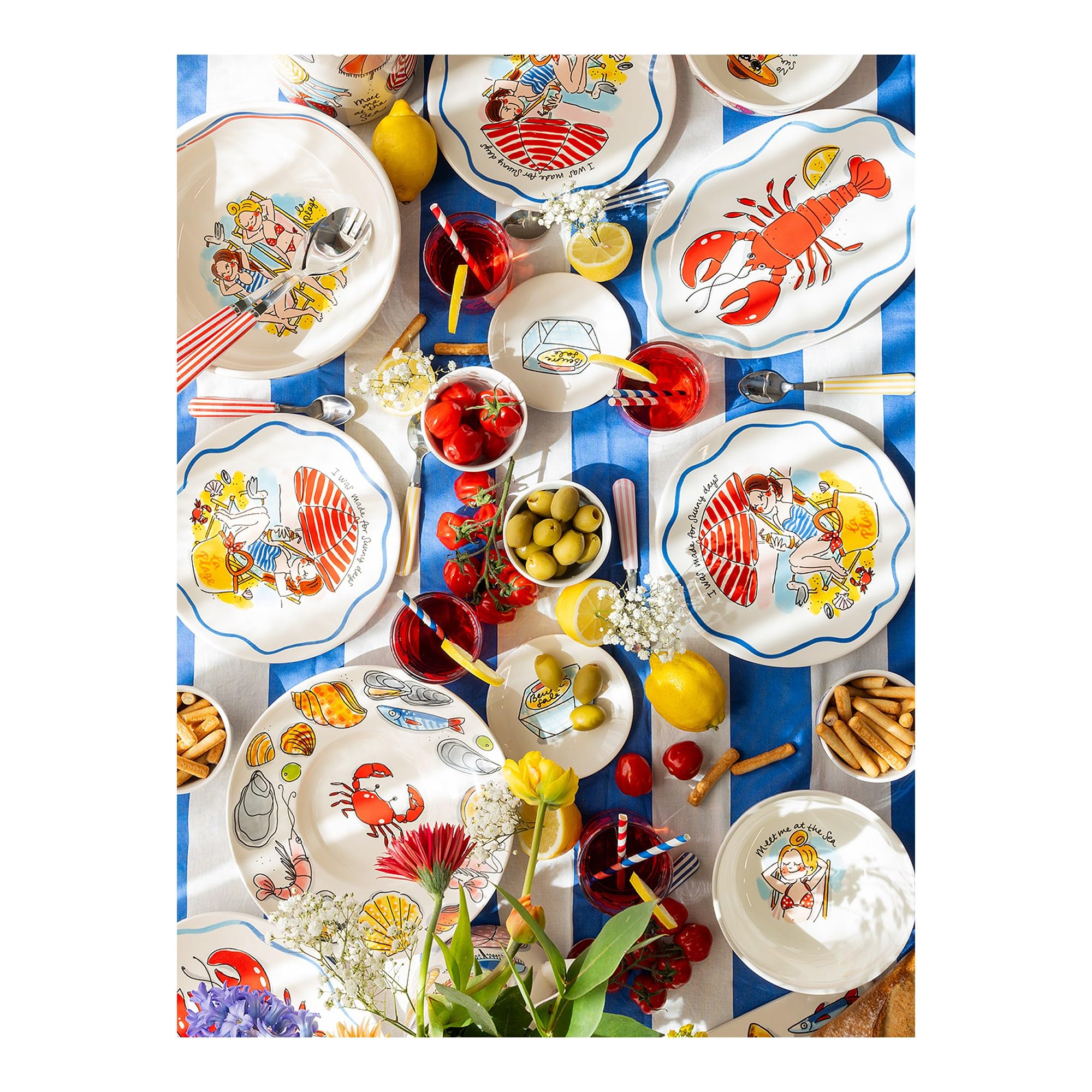 blond-amsterdam-la-plage-assiette-p-tes-24-cm-fruits-de-mer image 3