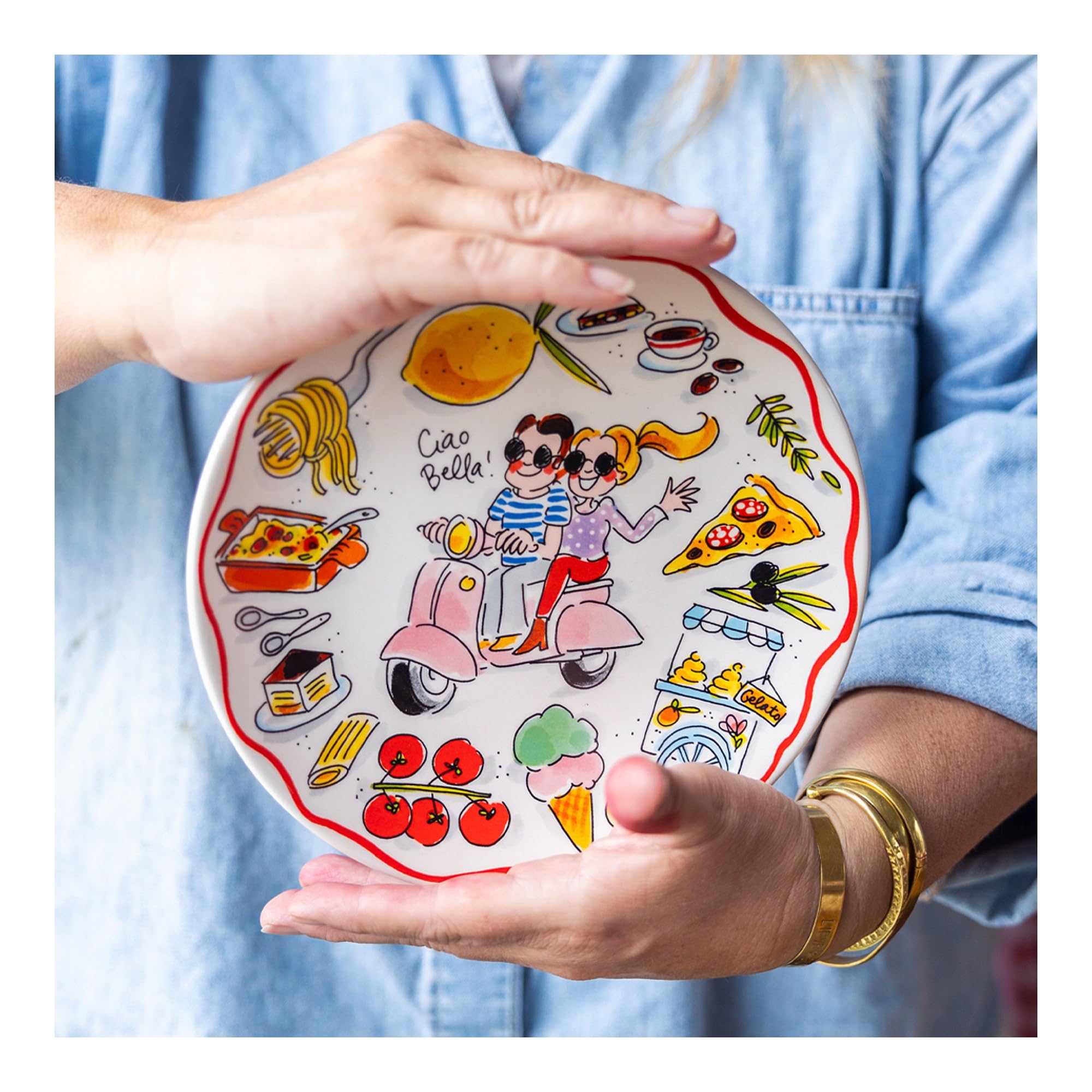 blond-amsterdam-blond-pasta-assiette-c-ramique-22-cm-salut-beaut-multicolore image 3