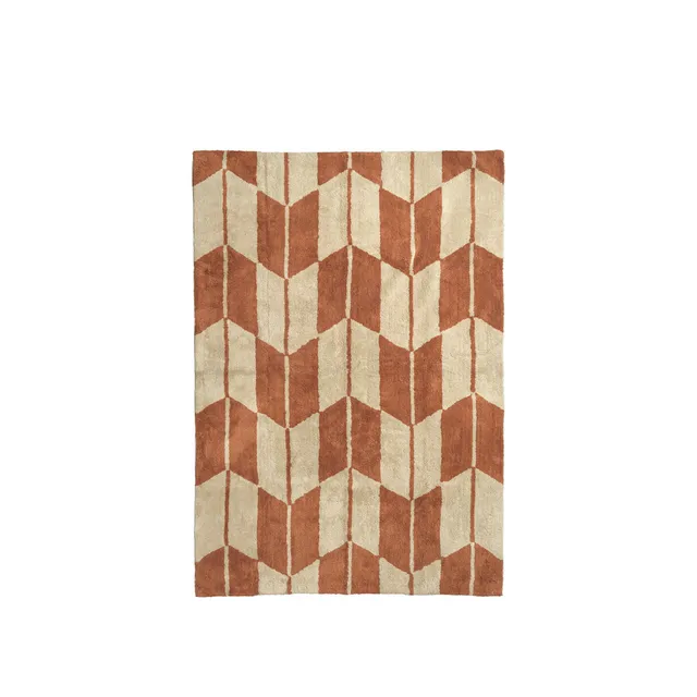 broste-copenhagen-ima-tapis-salon-coton-tiss-beige image 1