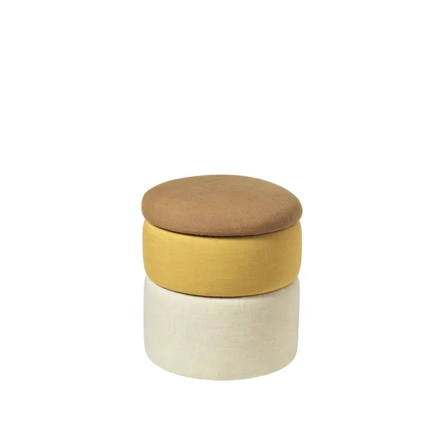 broste-copenhagen-pond-pouf-tissu-rond image 1