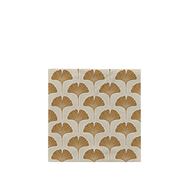 broste-copenhagen-ginkgo-biloba-serviette-papier-botanique image 1