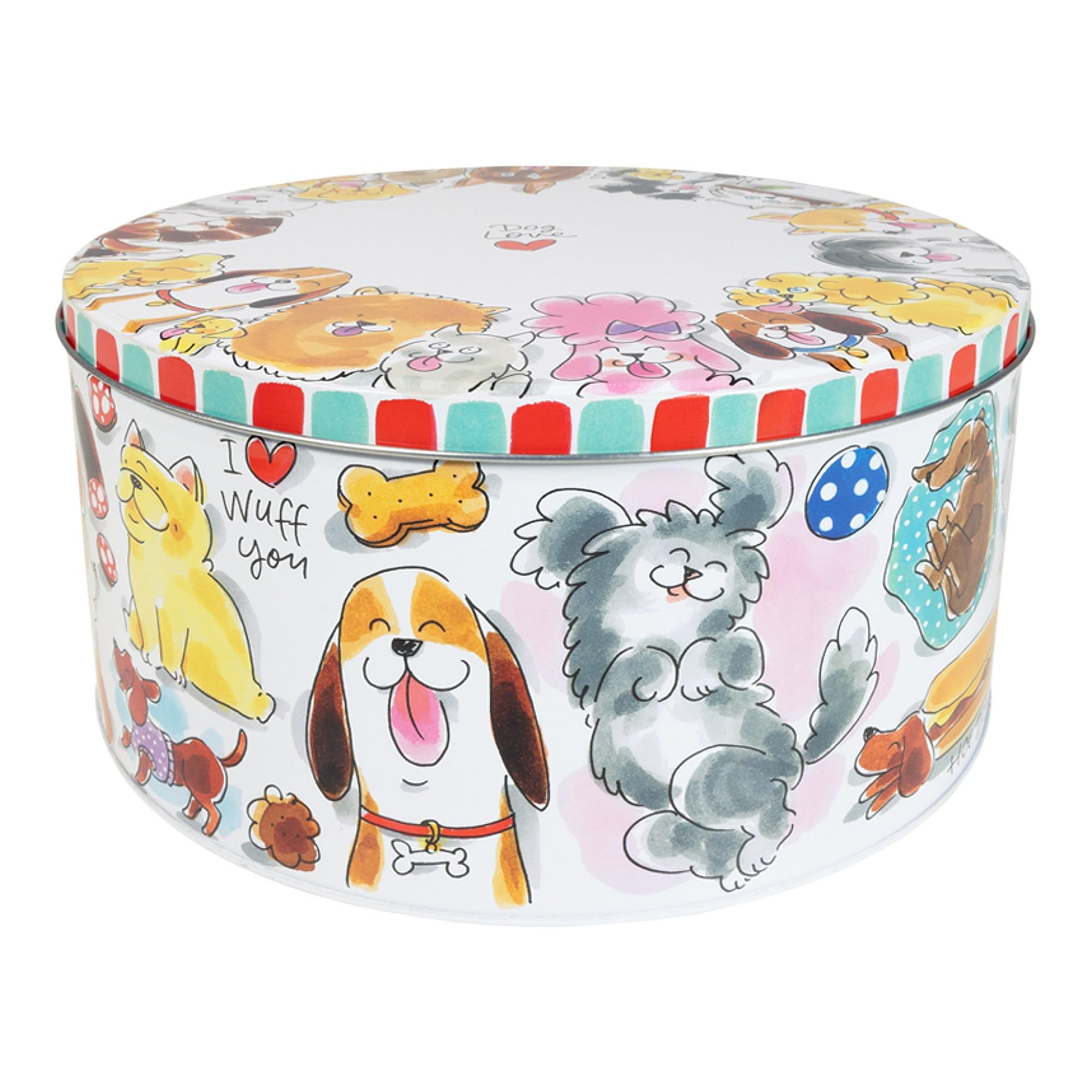 blond-amsterdam-blond-dier-bo-te-ronde-24-cm-chiens-bisous-canins image 1