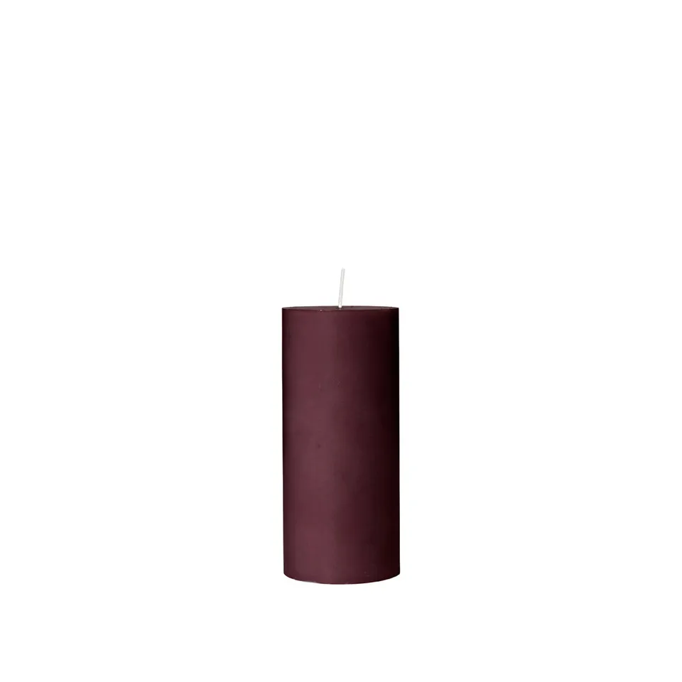 broste-copenhagen-eco-pillar-candle-bougie-pilier-gris-clair-sans-parfum image 1