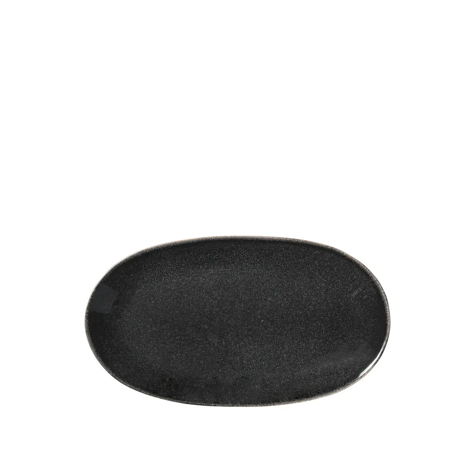 broste-copenhagen-nordic-coal-assiette-ovale-gr-s-noir image 1