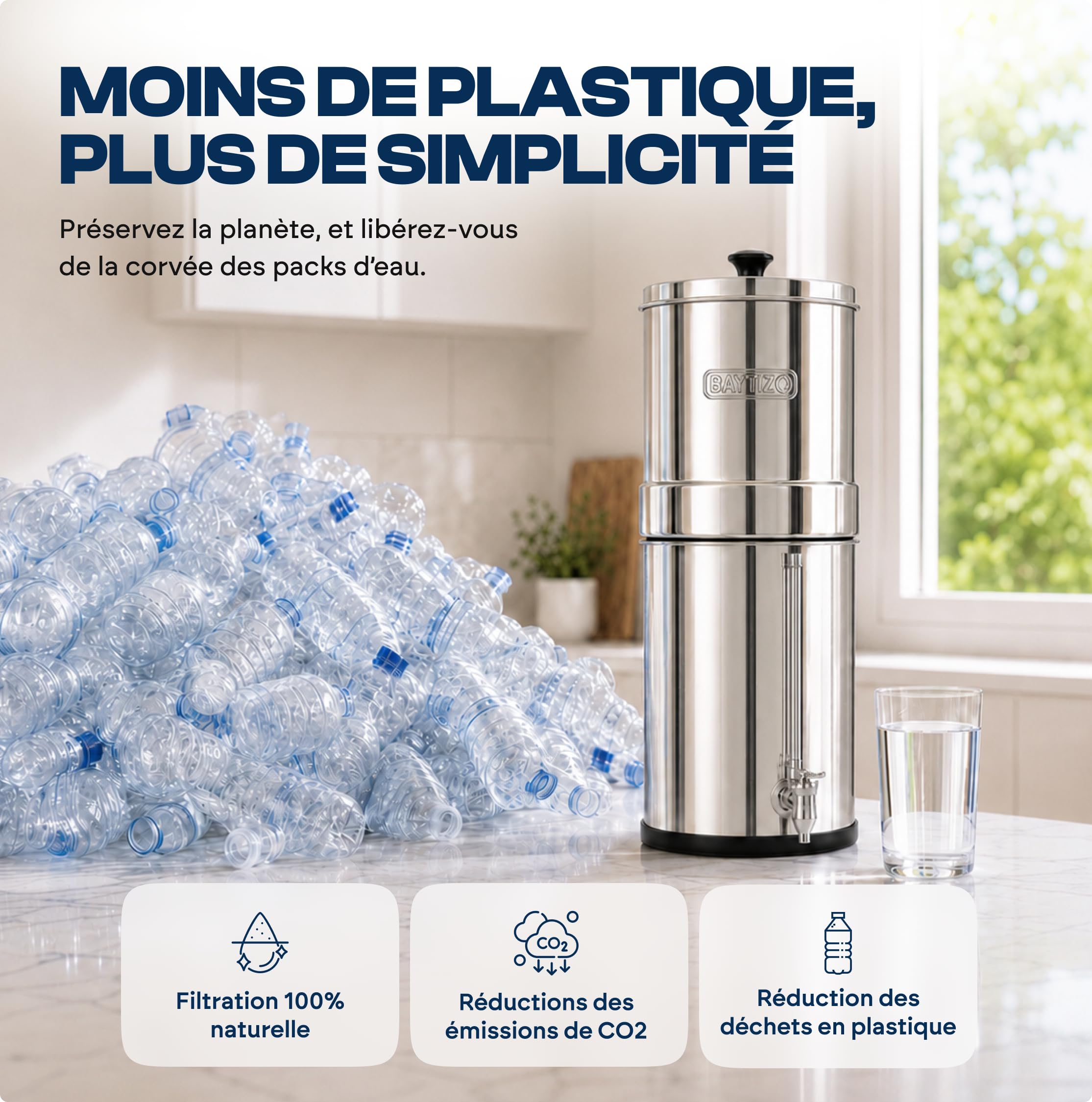 baytiz-filtres-par-gravit-fontaine-inox-8-5-l-2-cartouches image 2