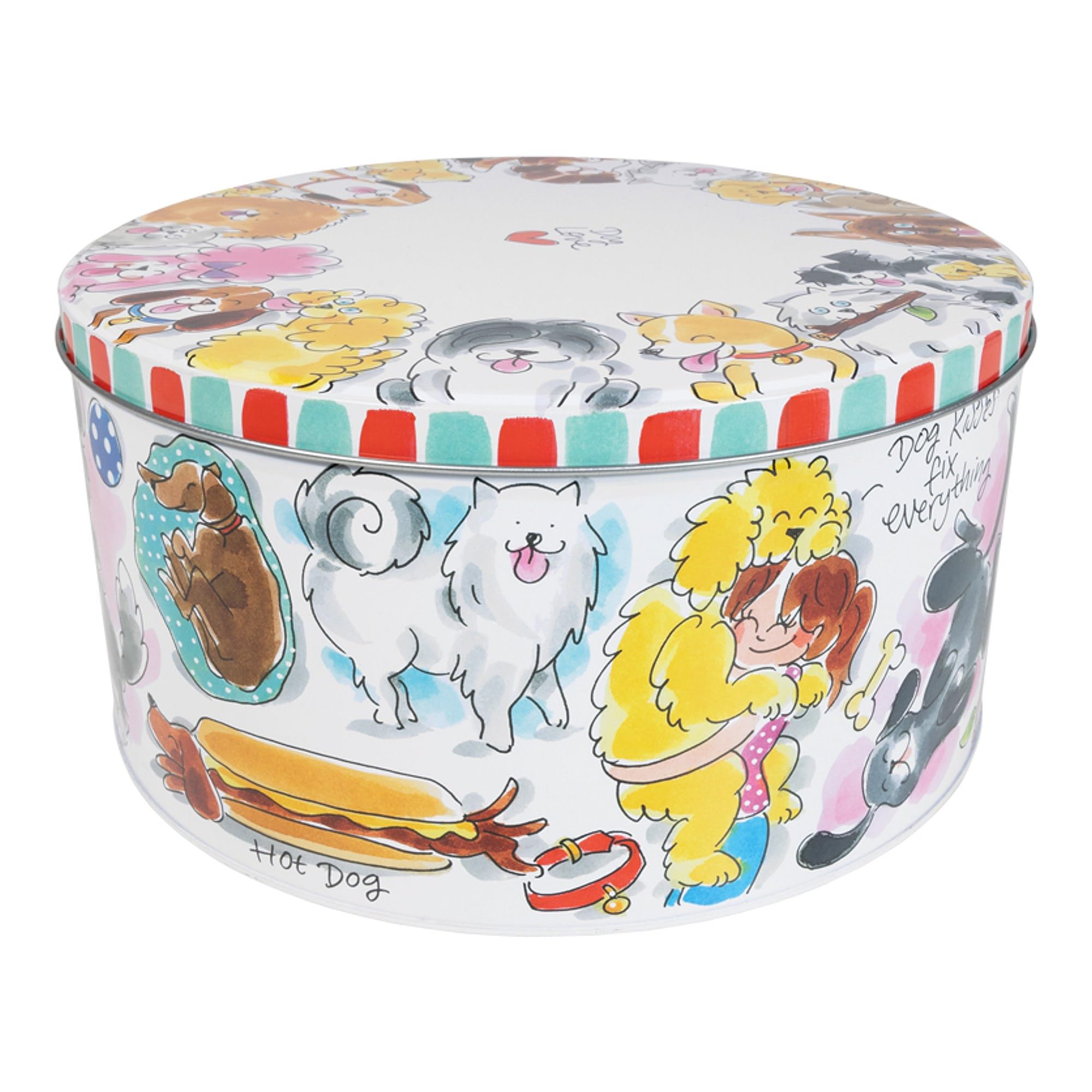 blond-amsterdam-blond-dier-bo-te-ronde-24-cm-chiens-bisous-canins image 2