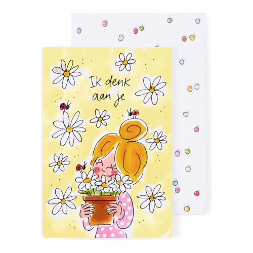 blond-amsterdam-wenskaarten-carte-pense-toi-marguerites-enveloppe image 3